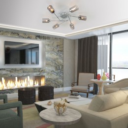 Потолочная люстра со стеклянными плафонами 30167/6 хром Eurosvet