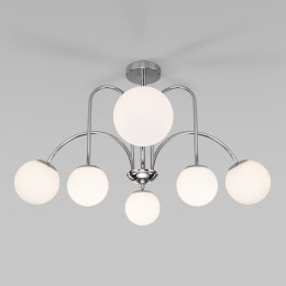 Потолочная люстра со стеклянными плафонами 30177/6 хром Eurosvet