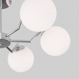 Потолочная люстра со стеклянными плафонами 70154/6 хром Eurosvet