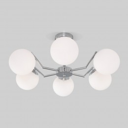 Потолочная люстра со стеклянными плафонами 70154/6 хром Eurosvet