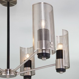 Потолочная люстра в стиле лофт 70139/6 никель Eurosvet