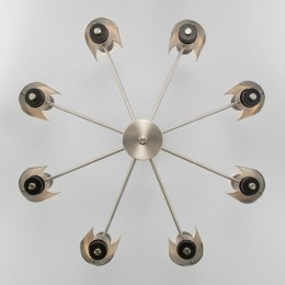 Потолочная люстра в стиле лофт 70139/8 никель Eurosvet