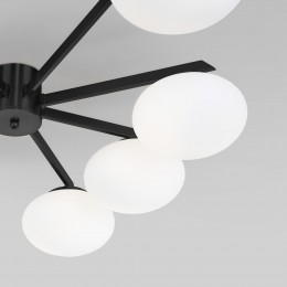 Потолочный светильник со стеклянными плафонами 70220/8 черный Eurosvet