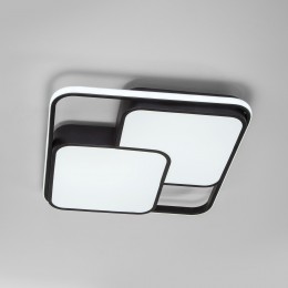 Потолочный светодиодный светильник с регулировкой яркости и цветовой температуры 90253/1 черный Eurosvet