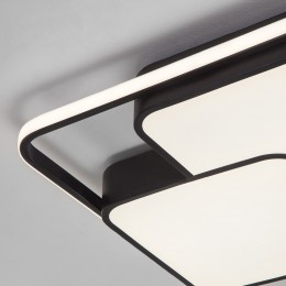 Потолочный светодиодный светильник с регулировкой яркости и цветовой температуры 90253/1 черный Eurosvet