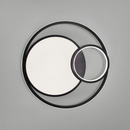 Потолочный светодиодный светильник с регулировкой яркости и цветовой температуры 90254/1 черный Eurosvet