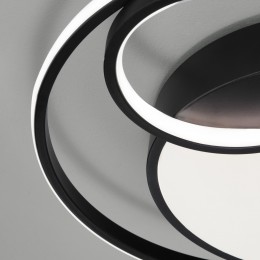 Потолочный светодиодный светильник с регулировкой яркости и цветовой температуры 90254/1 черный Eurosvet