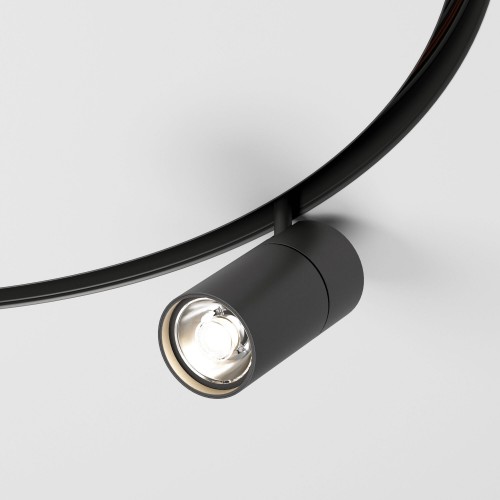 Slim Magnetic Трековый светильник для радиусного шинопровода 20W 4200K Comfi чёрный Ø 800мм 85187/01 Elektrostandard