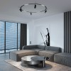 Slim Magnetic Трековый светильник для радиусного шинопровода 20W 4200K Comfi чёрный Ø 800мм 85187/01 Elektrostandard