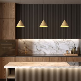 Светильник подвесной светодиодный Conus 16W 3000K золотой 50316 LED Elektrostandard