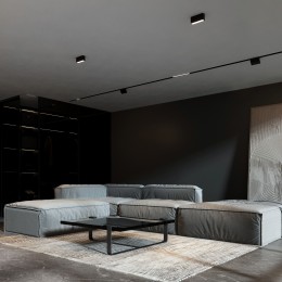 Светильник потолочный светодиодный Block 10W 4000K черный 25109/LED Elektrostandard