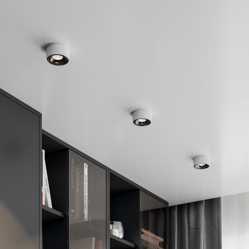 Светильник встраиваемый светодиодный Glam 10W 4000K белый/черный 25095/LED Elektrostandard