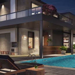 Уличный настенный светодиодный светильник IP54 1533 TECHNO LED Elektrostandard