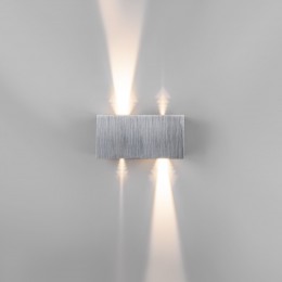 Уличный настенный светодиодный светильник WINNER DOUBLE LED IP54 35137/W алюминий Elektrostandard