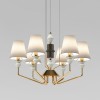 Умная люстра с декором из керамики 101012/6 Eurosvet