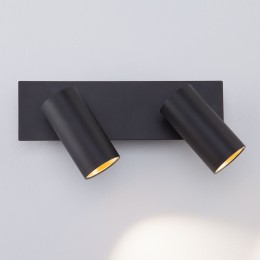 Светодиодный настенный светильник с поворотными плафонами 20066/2 LED черный/золото Eurosvet