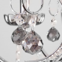 Подвесная люстра с хрусталем 10107/8 хром Eurosvet