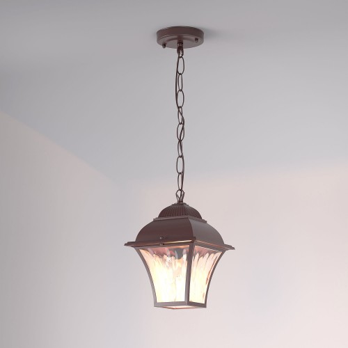 Уличный подвесной светильник Apus H шоколад IP33 GL 1009H Elektrostandard