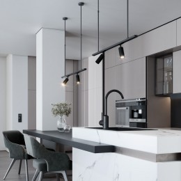 Basic System Стойка для шинопровода с регулируемой высотой 500-1000мм черный 85136/00 Elektrostandard