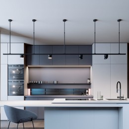 Basic System Стойка для шинопровода с регулируемой высотой 500-1000мм черный 85136/00 Elektrostandard