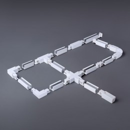 Коннектор угловой для трехфазного шинопровода белый TRC-1-3-L-WH Elektrostandard