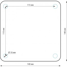 Ландшафтный светильник IP54 1550 TECHNO черный Elektrostandard
