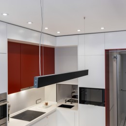 Линейный светодиодный подвесной односторонний светильник 128см 25Вт 3000К черная шагрень 101-200-30-128 Elektrostandard Pro