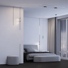 Mini Magnetic Шинопровод накладной черный Ø900 мм 85182/00 Elektrostandard