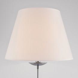 Напольный светильник с тканевым абажуром 01008/1 хром Eurosvet