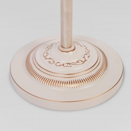 Напольный светильник с тканевым абажуром 10073/1 белый с золотом Eurosvet