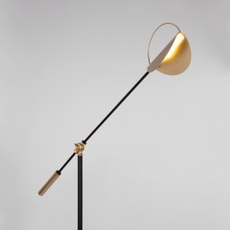 Напольный светильник в стиле лофт 01143/1 черный/золото Eurosvet