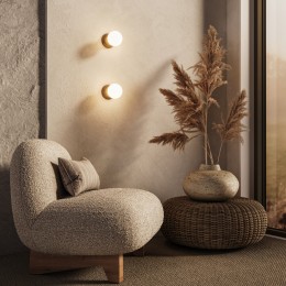 Настенный светильник из травертина 303051 травертин Eurosvet