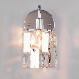 Настенный светильник с хрусталем 10101/1 хром Eurosvet