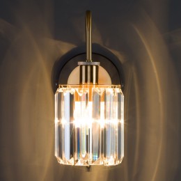 Настенный светильник с хрусталем 70090/1 черный Eurosvet