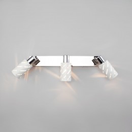 Настенный светильник с металлическими плафонами 20090/3 белый / хром Eurosvet