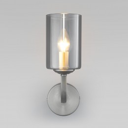 НАСТЕННЫЙ СВЕТИЛЬНИК СО СТЕКЛЯННЫМ ПЛАФОНОМ 60138/1 сатин-никель Eurosvet