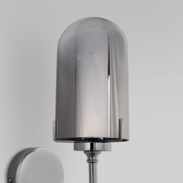 НАСТЕННЫЙ СВЕТИЛЬНИК СО СТЕКЛЯННЫМ ПЛАФОНОМ 60156/1 хром Eurosvet