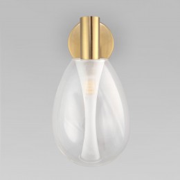 Настенный светильник со стеклянным плафоном 60175/1 латунь Eurosvet