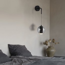 Настенный светодиодный светильник со стеклянным плафоном 50258 LED дымчатый Eurosvet