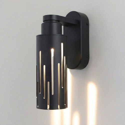 Настенный светодиодный уличный светильник Streak 3000K IP54 35197/W черный Elektrostandard