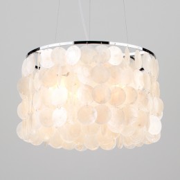 Подвесная люстра с перламутром 60005/3 хром / перламутр Eurosvet