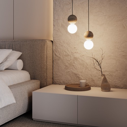 Подвесной светильник из травертина 304051 травертин Eurosvet