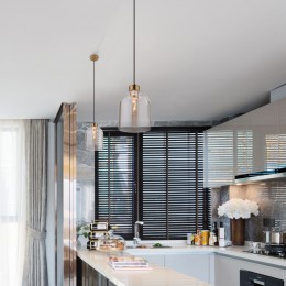 Подвесной светильник со стеклянным плафоном 50119/1 латунь Eurosvet