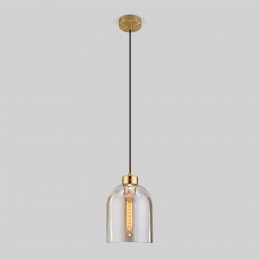 Подвесной светильник со стеклянным плафоном 50119/1 латунь Eurosvet