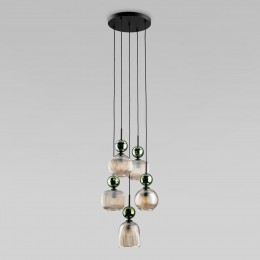 Подвесной светильник со стеклянными плафонами 11149 Sophia Green Cognac TK Lighting