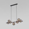 Подвесной светильник со стеклянными плафонами 5666 Estera Black TK Lighting