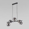 Подвесной светильник со стеклянными плафонами 6707 Estera Black TK Lighting