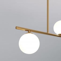 Подвесной светильник со стеклянными плафонами 70136/4 золото Eurosvet