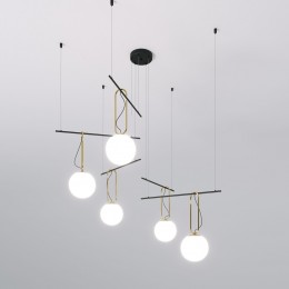 Подвесной светильник со стеклянными плафонами 70143/5 черный Eurosvet