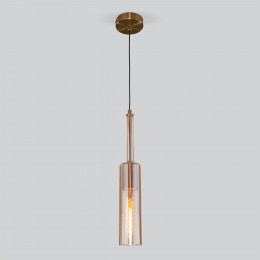 Подвесной светильник в стиле лофт 50226/1 янтарный Eurosvet